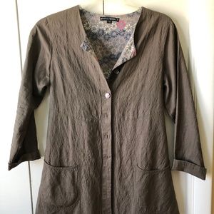 Linen/Cotton Tunic/Jacket w/Belt tie